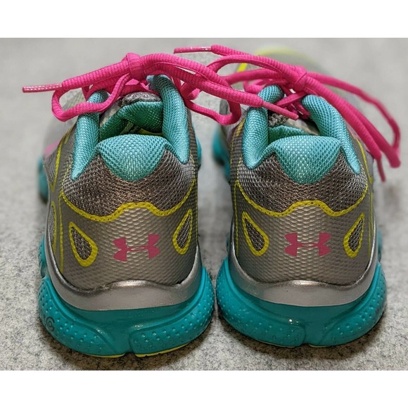 Under Armour Women's Micro G Pulse 1241971-099 Green Running Shoes Size 8.5 - Picture 3 of 6